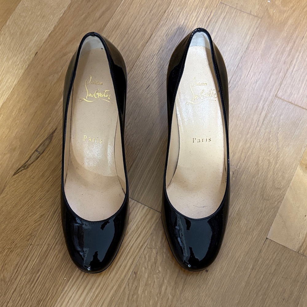 Christian Louboutin Glossy Black Heels